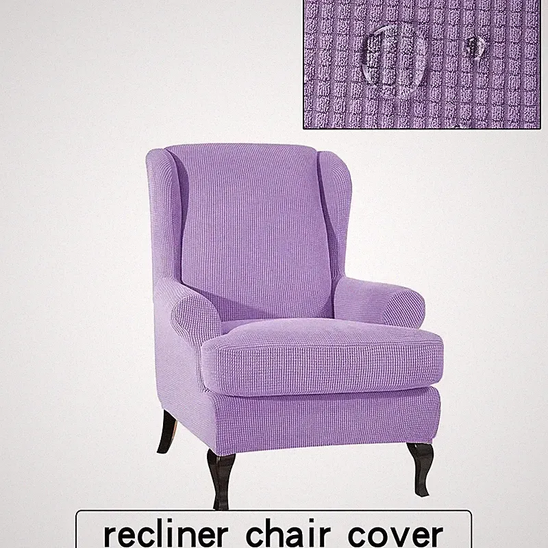 Wingback Chair Cover High Stretch Wing Back Chair Slipcovers Recliner ChairCover